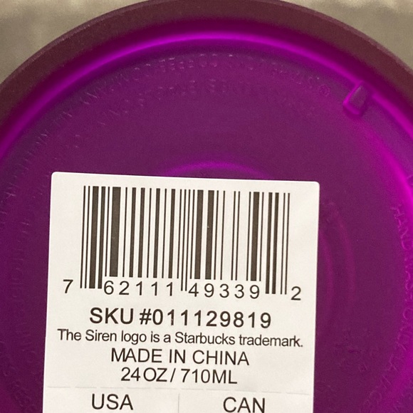 ✨Starbucks Venti Purple Soft Touch Cold Cup - Picture 6 of 6